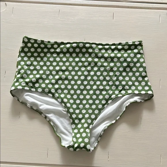 Green Polka Dot Bikini Set - Picture 2 of 11